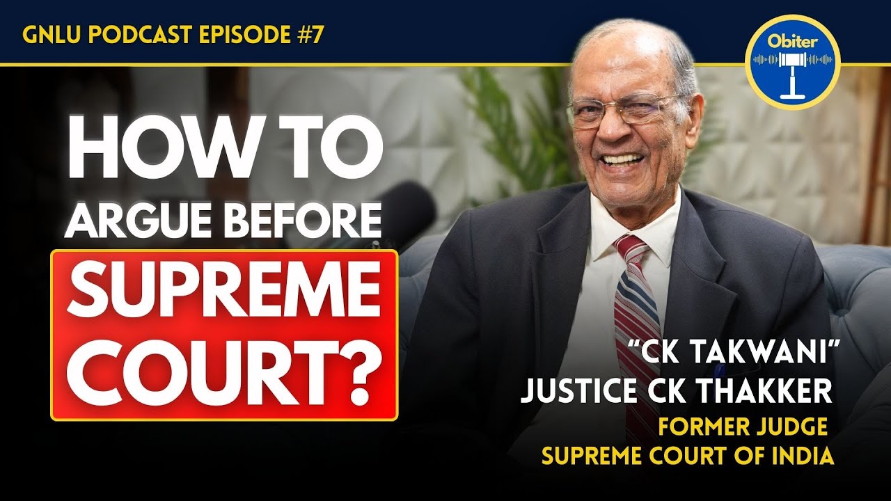 Supreme Court Judge Solves Doubts! | Justice CK Thakker - CK Takwani | Arbitrator Author Jurist
