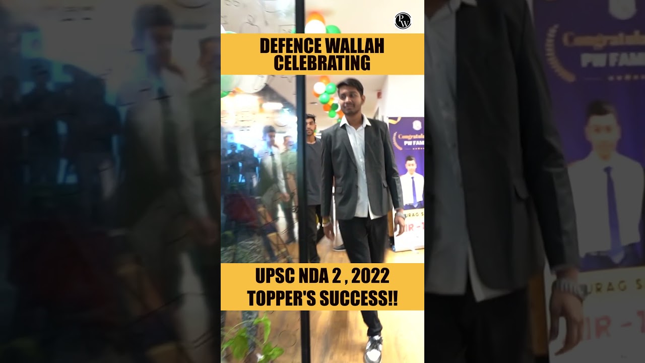 That's how Defence Wallah welcomes the UPSC NDA-2, 2022 TOPPERS | Felicitation Event #Shorts🎉🔥🔥
