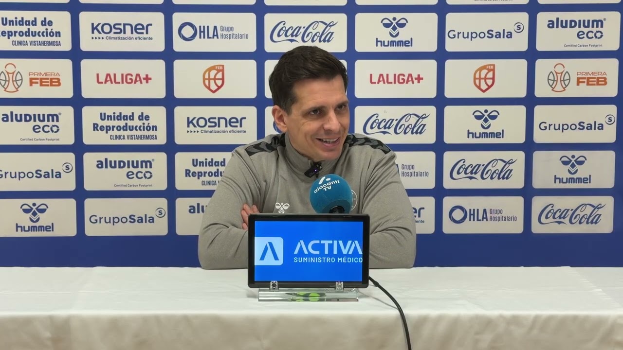 Rueda de prensa | Rubén Perelló previa Fibwi Palma - HLA Alicante | J.24 | PrimeraFEB