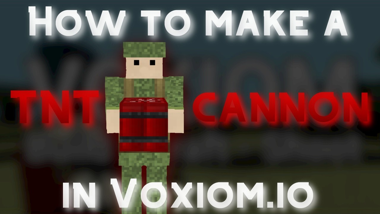 How To Make A TNT Cannon In Voxiom.io