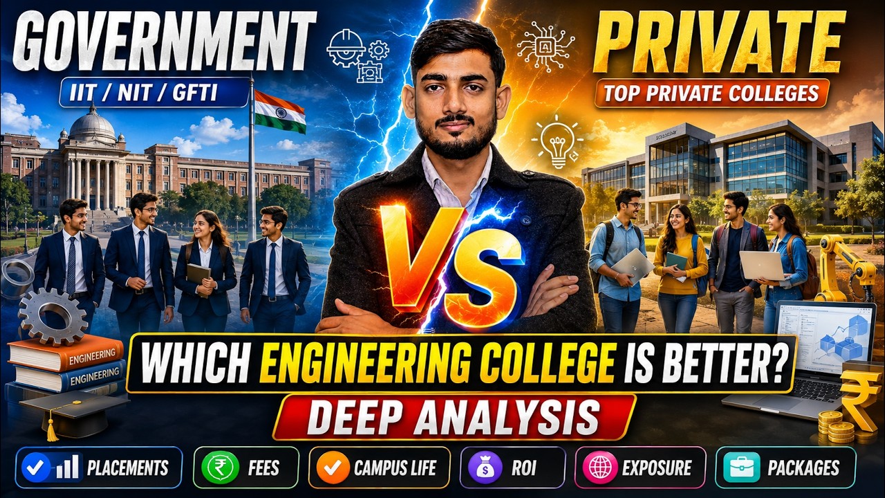 Best Engineering College? Government vs Private | Deep Analysis 2026