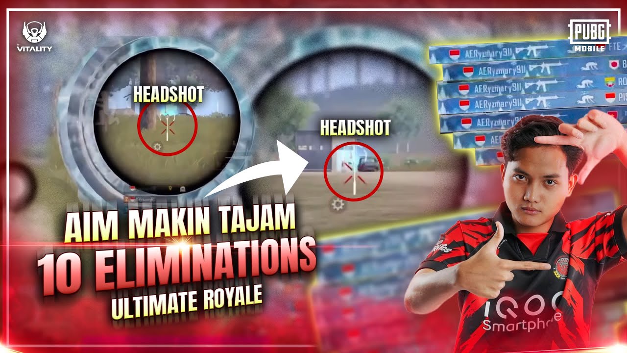 RYZEN CARI HEADSHOT?!! 10 ELIMINATIONS ULTIMATE ROYALE!! | PUBG MOBILE | RYZEN GAMING