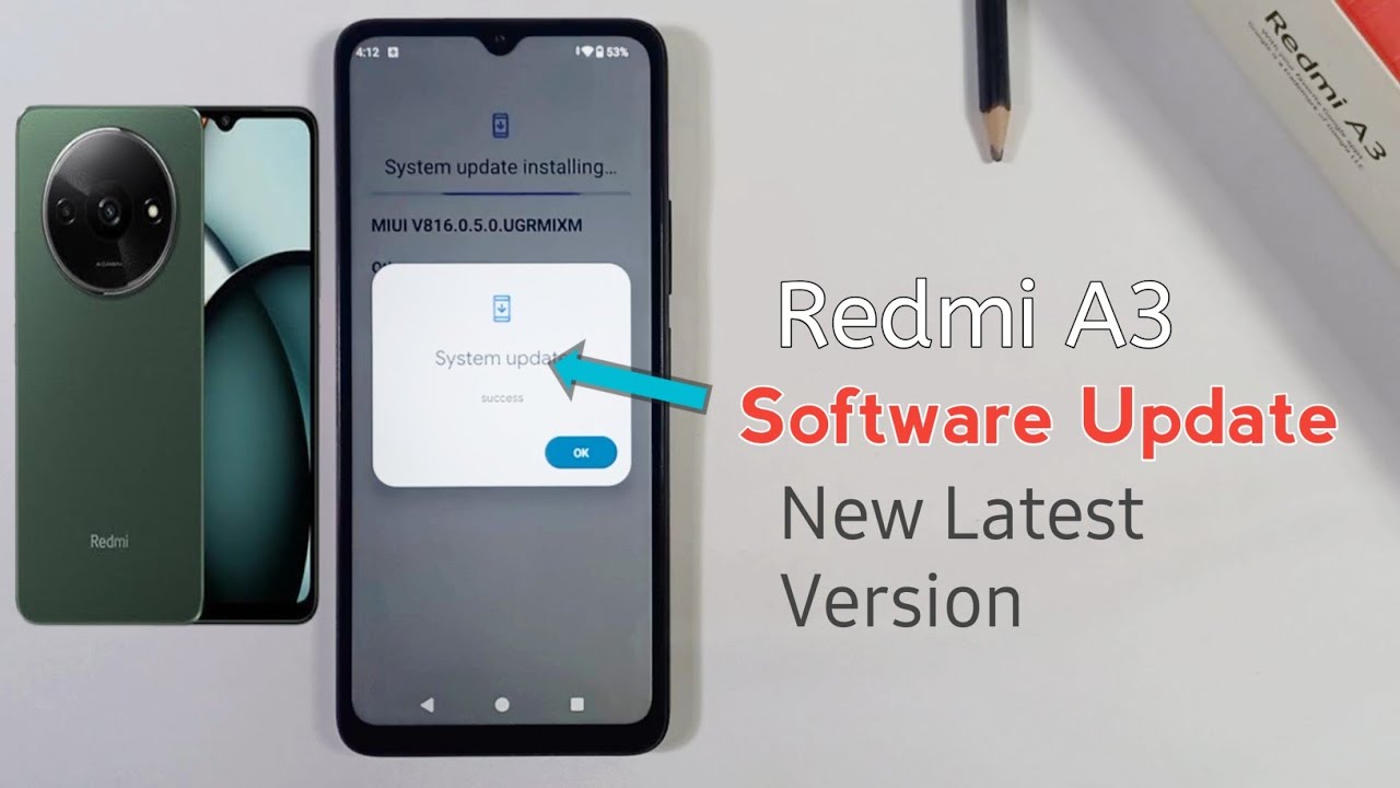 Xiaomi Redmi A3 | Software Update, New Latest Version, Android 14 Version