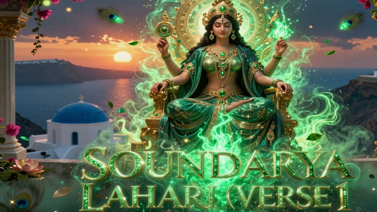✨ Tripura Sundari Mantra (Verse 1) - Santorini Serenity