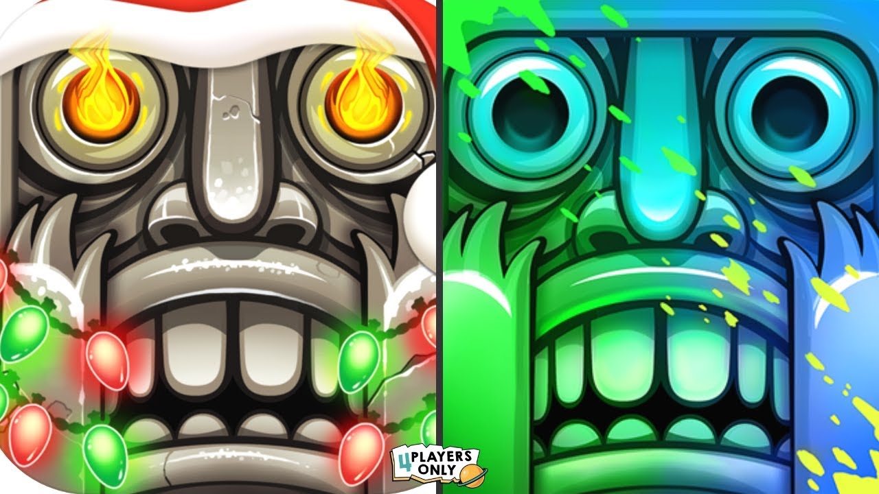 Temple Run 2 | [NEW Runner: SANTA VOLCANIC, HOLIDAY HAVOC Map!] Vs [HOLI FESTIVAL Map]
