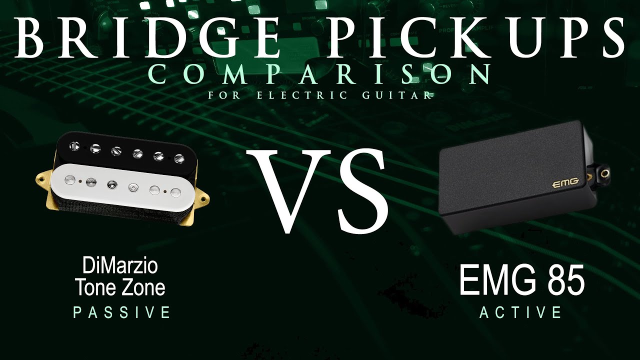 DiMarzio TONE ZONE vs EMG 85 - Bridge Pickup Guitar Tone Comparison Demo