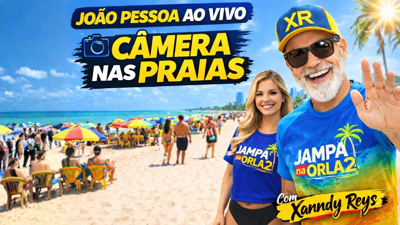 👉 JOÃO PESSOA AO VIVO 🌴 | Câmera nas Praias Agora 👀 | Brazil Beach LIVE