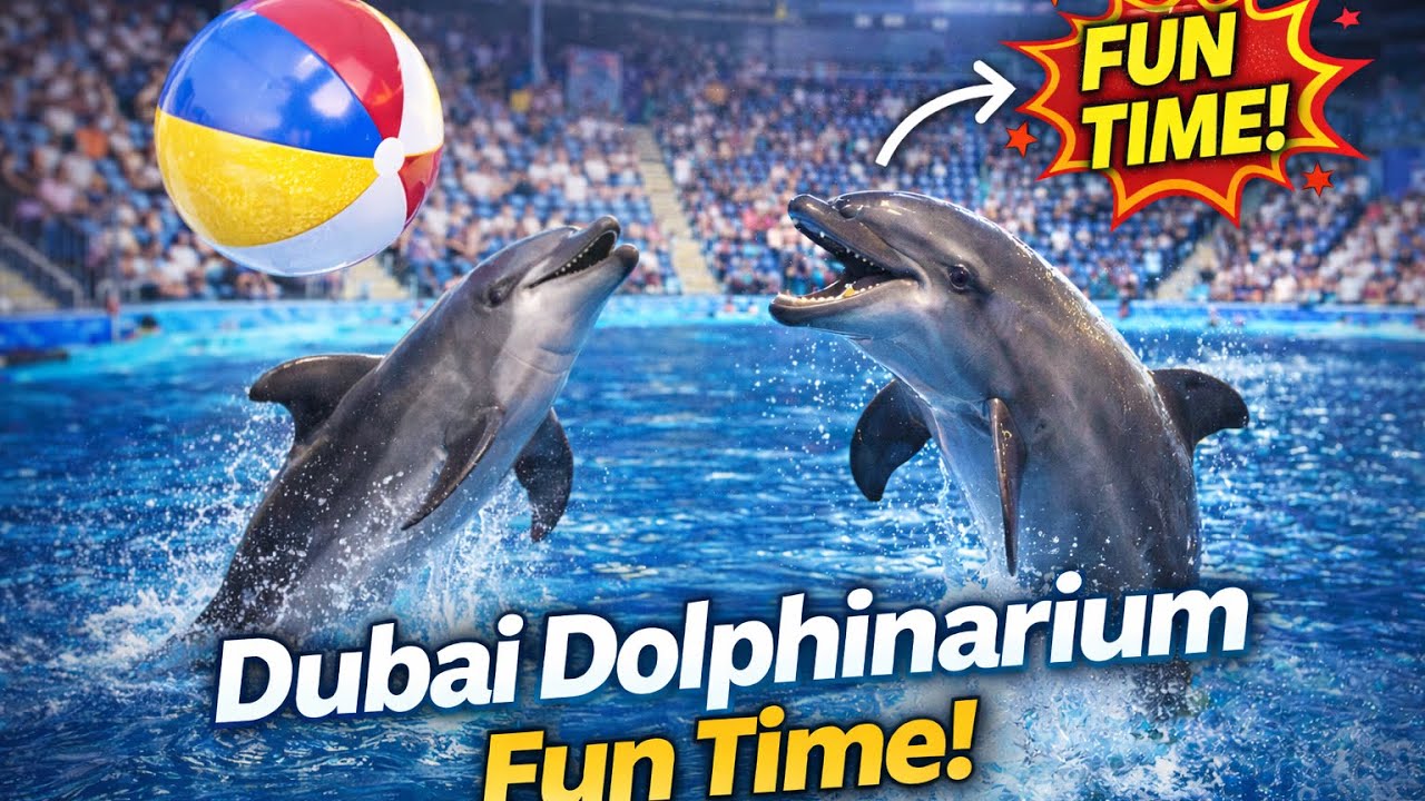 Dubai Dolphinarium Show 🐬 | Itna Amazing Show Expect Nahi Kiya!