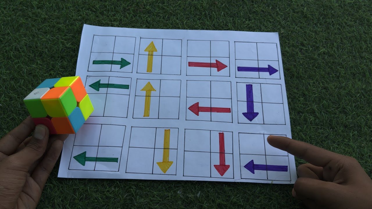 Learn How To Solve A  2x2 Rubik's Cube In 1 Minutes 