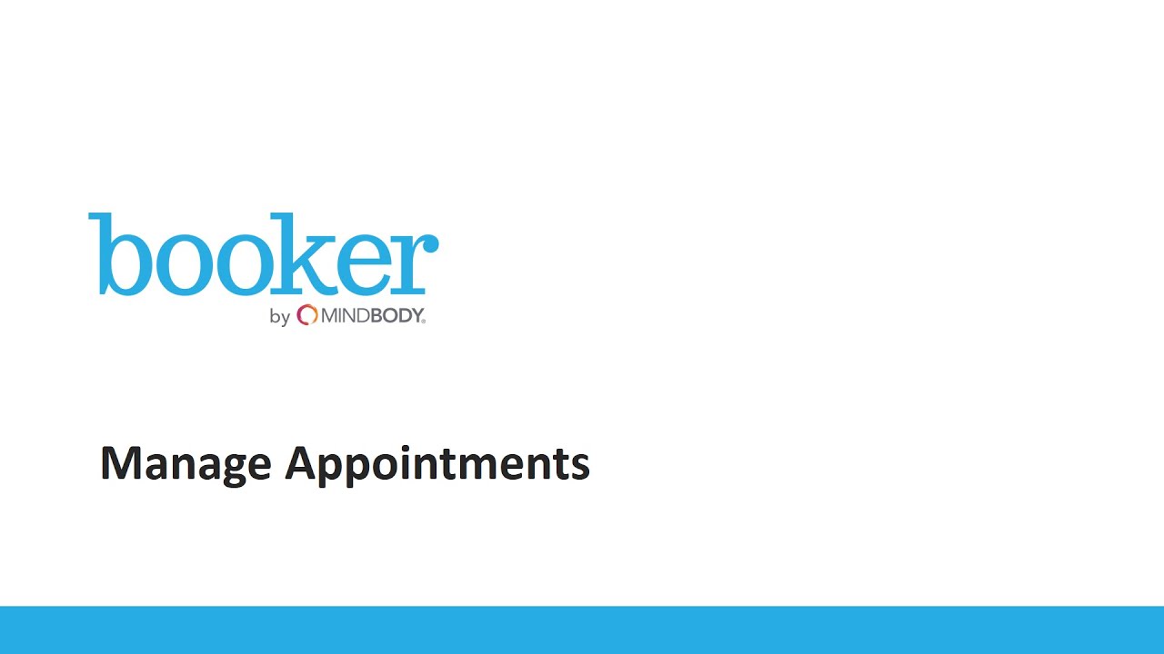 Manage Appointments