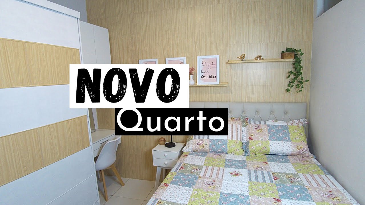 MEU QUARTO NOVO: Pintei o guarda roupas e fiz mais transformações!