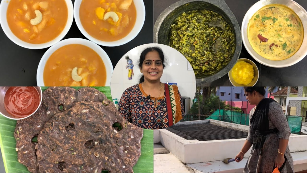 Weekend vlog/Mysore Rasam/Ragi Adai/Fruit Punch/Keerai Kootu