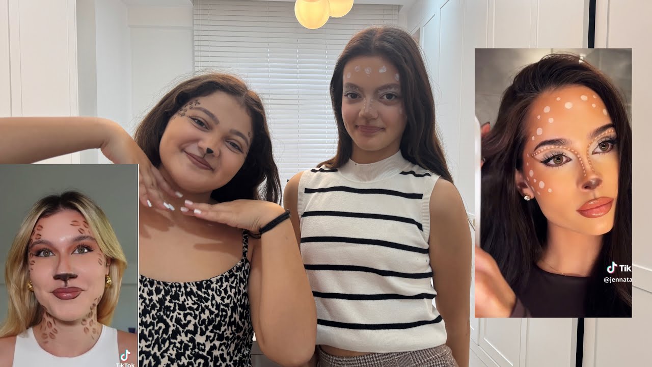MASAL TİKTOKTA VİRAL OLAN MAKYAJLARI YAPIYOR
