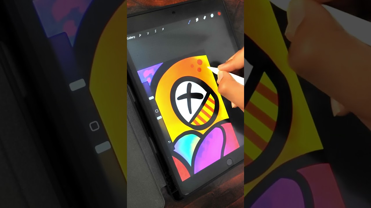 Drawing A Doodle In My Style In Procreate | iPad 9th gen Song audio 