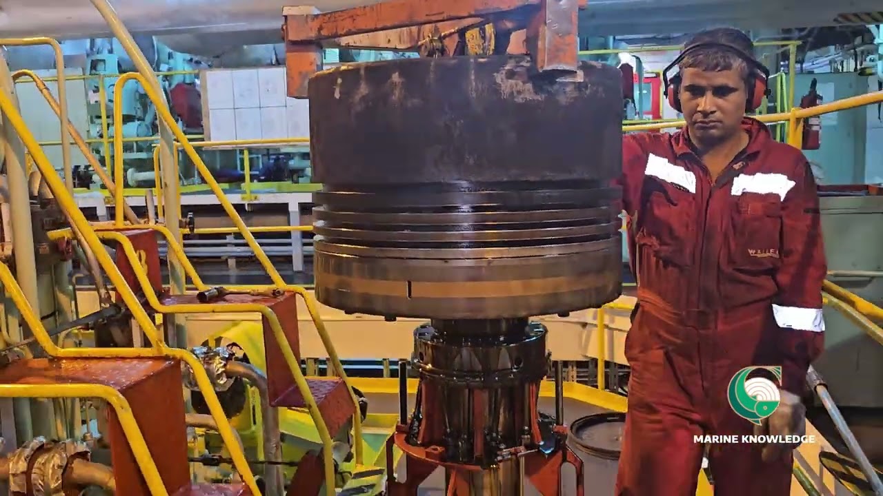 SECOND ENGINEER JOBS.. How they do.. How to do main engine piston overhaul for MAN B&W . PART-1