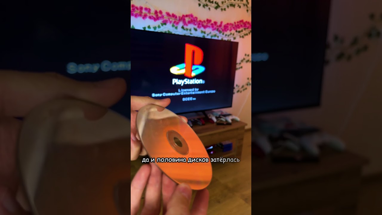 Я подключил PS1 к огромному 4к телевизору