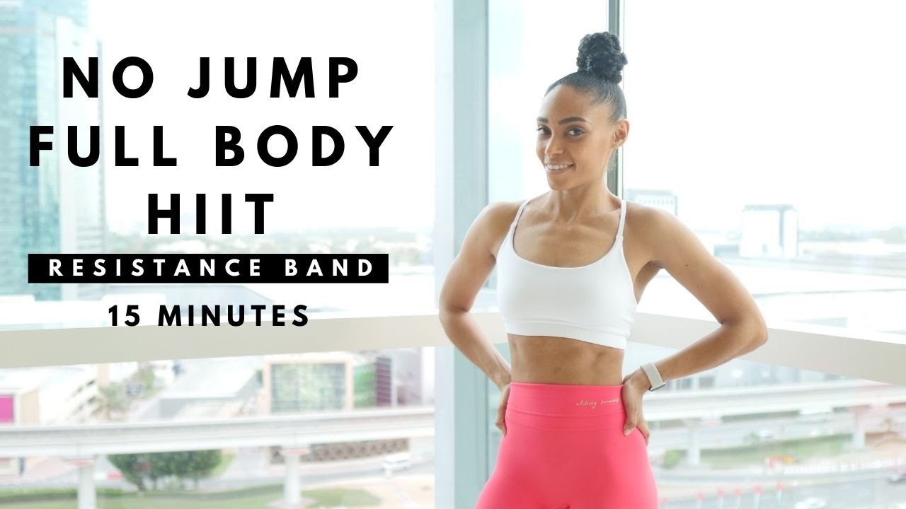 NO JUMPING! Full Body HIIT Workout | FAT BURN | Resistance Band 🔥