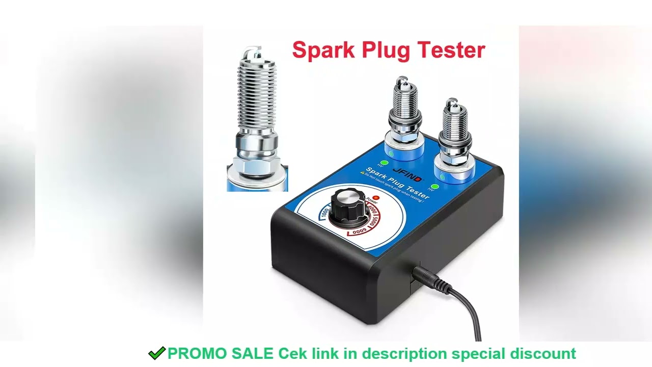 Spark Plug Tester Double hole Diagnostic Tool Car 12V Spark Tester 0-6000rpm Auto Engine Ignition De