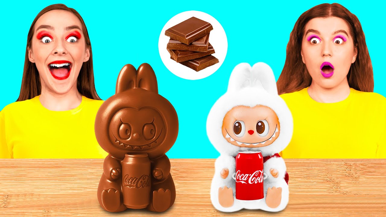 Челлендж. Шоколадная Еда vs Настоящая еда | Удивительные Лайфхаки и Хитрости от DaRaDa Challenge