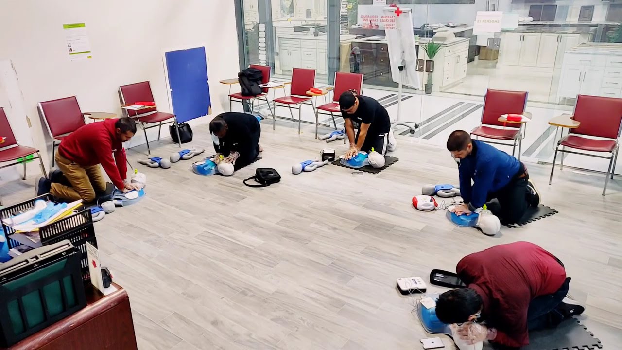 Canadian Red Cross first aid CPR and AED training certification