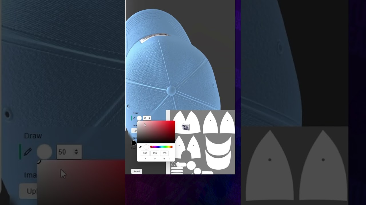 3D Cap mockup website ✅ #clothingbrand #mockup #streetwear #printondemand