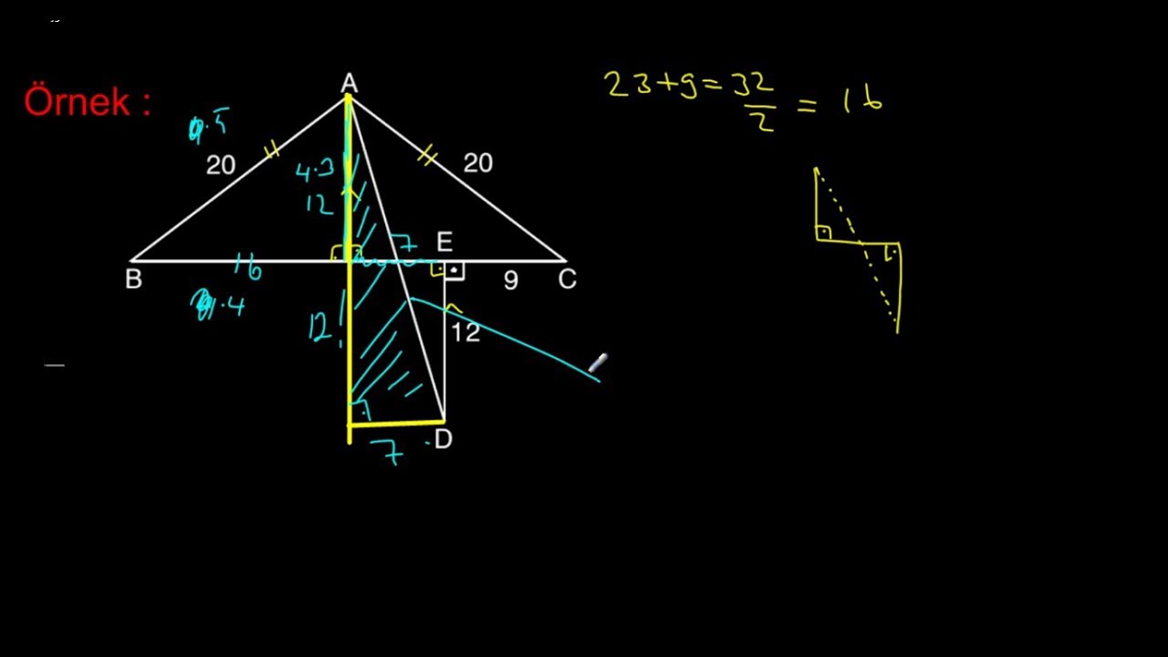 İKİZKENAR ÜÇGEN-1 | SİMETRİ EKSENİ | GEOMETRİ | METİN HOCAM
