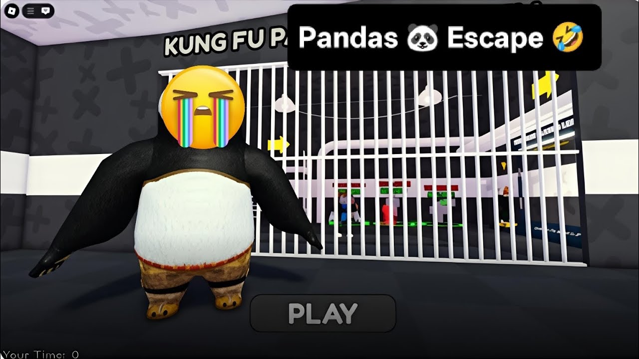 (Panda 🐼 prison run OBBy easy mode)#viewsproblem #unfrezzmyaccount 