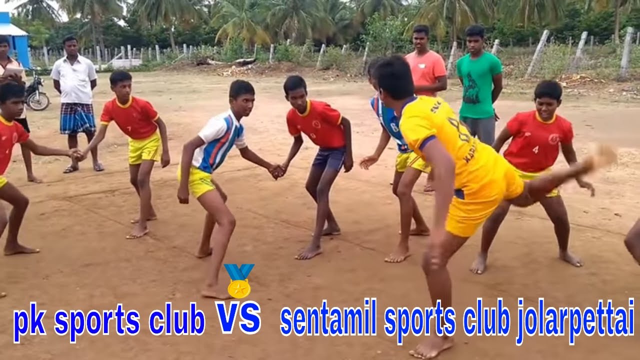 kabaddi   | pk sports club jolarpettai vs sentamil sports club elagiri