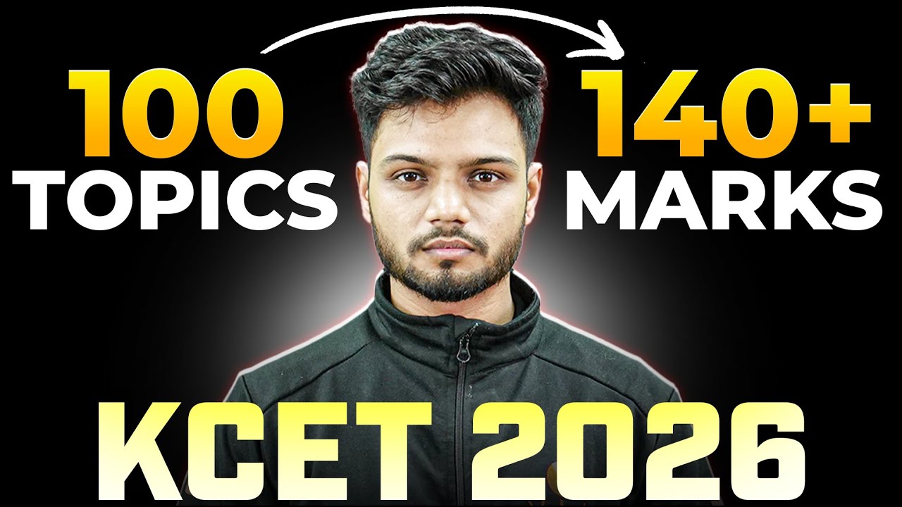 Don&rsquo;t SKIP These Topics If You Want 140+ in KCET 2026 🚨 | Must-Study Topics | Basavaraj Sir
