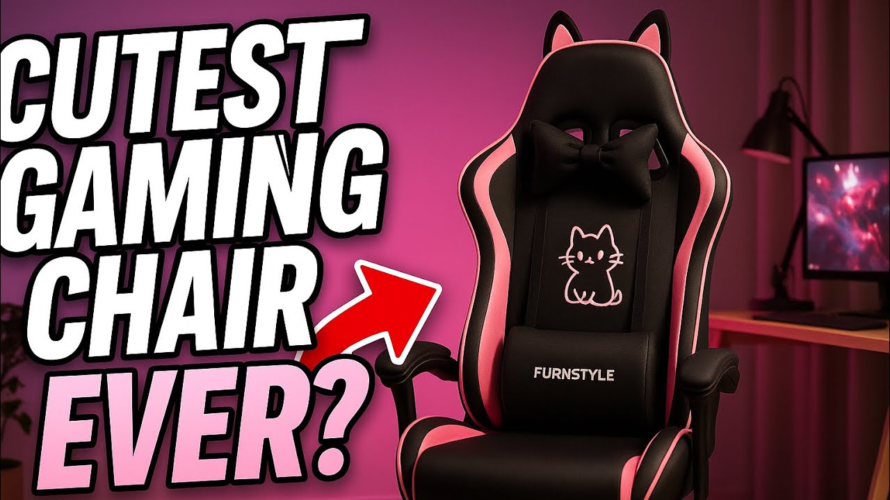 Cutest Gaming Chair Ever?! | Full Review + Unboxing (Furnistyle Cat Ear Chair)