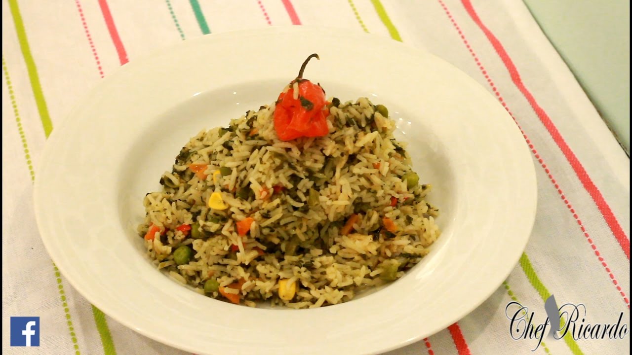 Seasoning Callaloo Rice | Recipes By Chef Ricardo