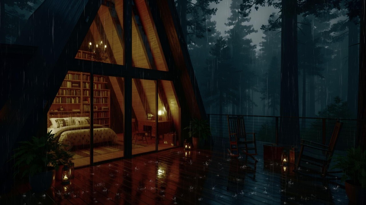 Night Rain White Noise for Sleep 🌙 | Insomnia, Stress Relief & Deep Mental Relaxation