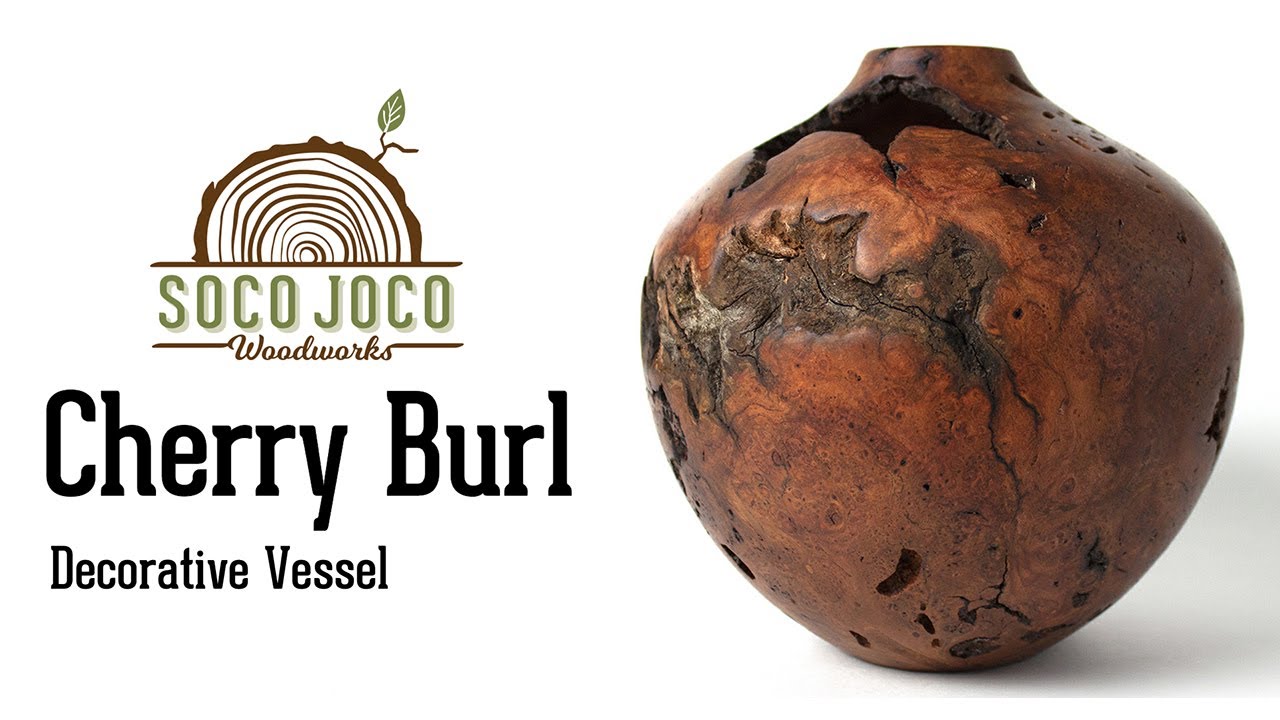 Woodturning: Cherry Burl Vessel