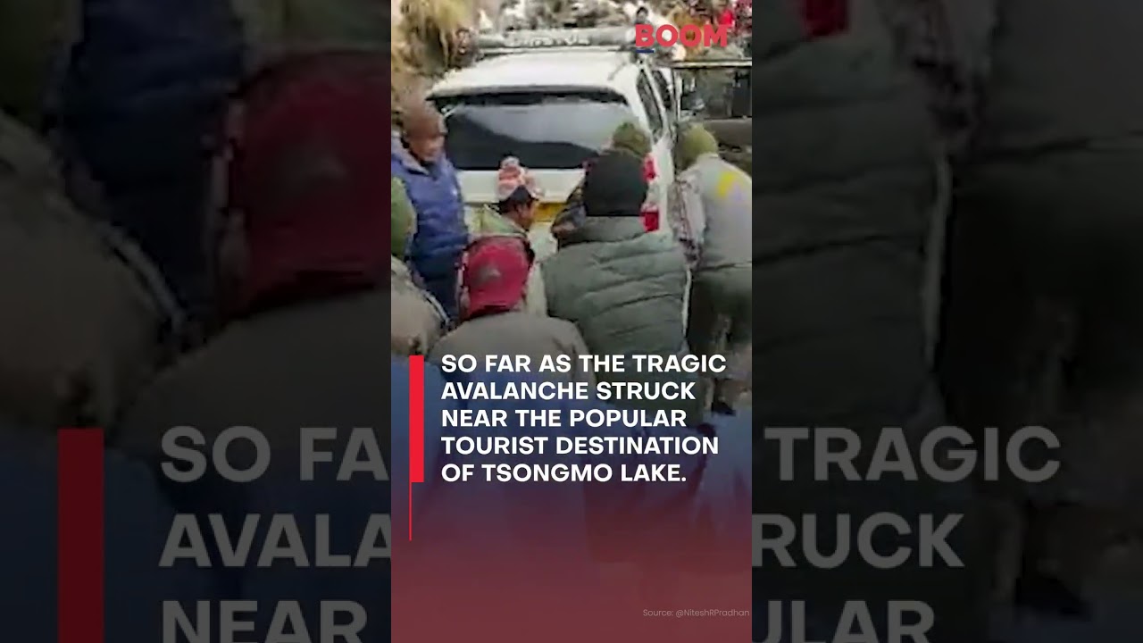 #Sikkim Got Struck By a Massive #Avalanche | #shorts | Avalanche In Sikkim | Nathu La | BOOM