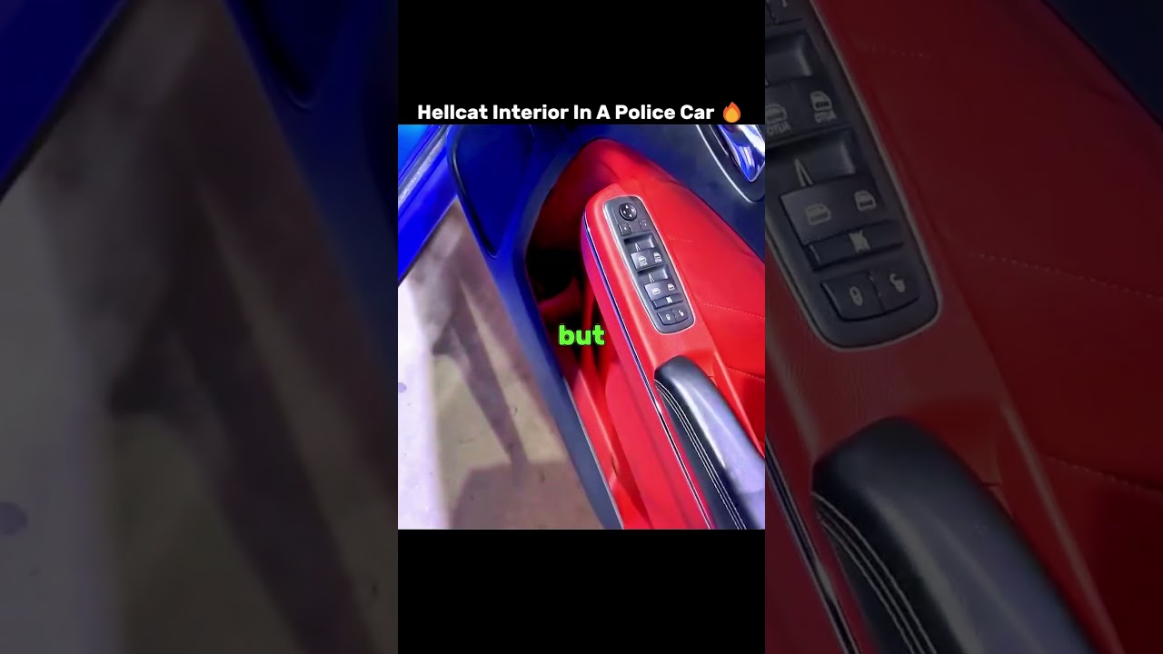 Hellcat Interior In A Police Car 🔥#policecar #shorts