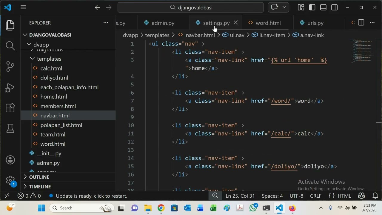 60.  include tag for navbar