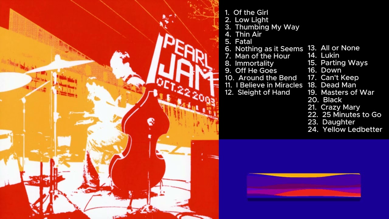 Pearl Jam October 22, 2003 Benaroya Hall Seattle Washington Full Show LIVE Music Concert Acoustic PJ