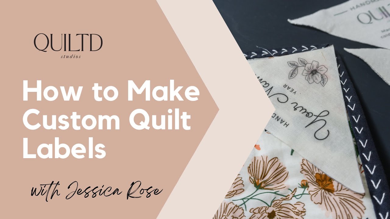 How to Make and Print Custom Modern Quilt Labels at Home