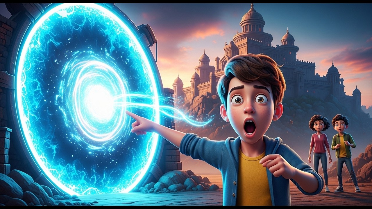 समय का रहस्यमय दरवाज़ा खुला 😱 | 500 साल पहले पहुँच गए बच्चे 😱⏳ | Adventure Story | #viral #story