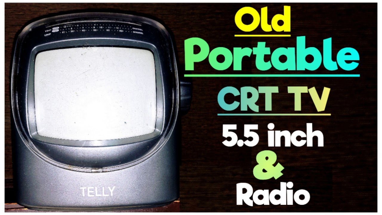 5.5 इंच स्क्रीन का छोटा टीवी रेडियो के साथ | Small CRT TV & Radio AM/FM