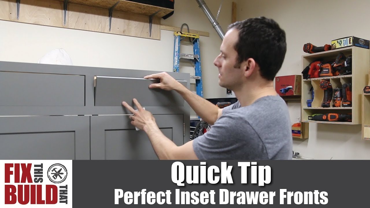 Perfect Inset Cabinet Drawer Fronts | Woodworking How To / Quick Tip