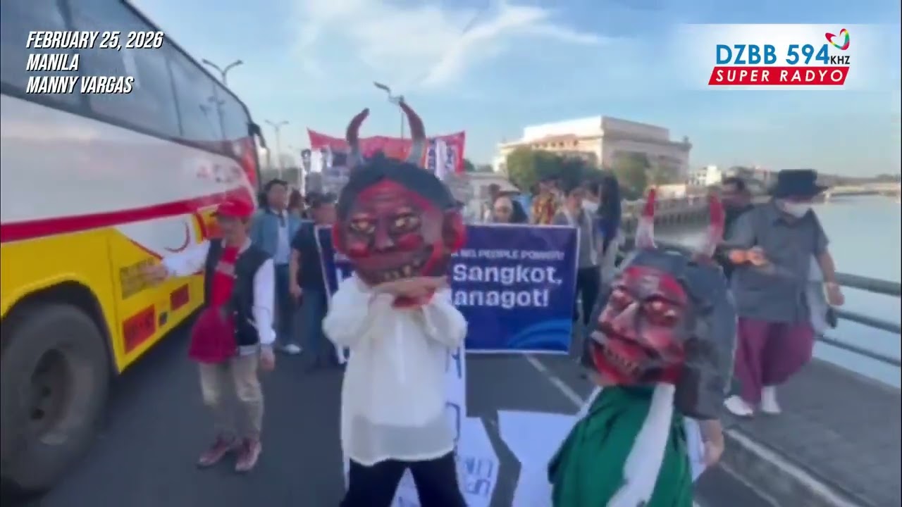 Kilos-protesta, isinagawa sa Maynila kasabay ng paggunita ng ika-40... | GMA Integrated News