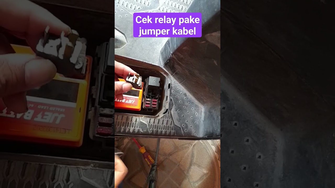 cek kondisi relay starter vario