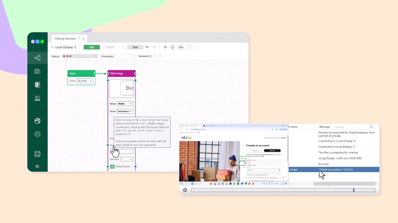 VIRTUAL AND REMOTE DESKTOPS AUTOMATION - Lesson 4: Virtual clicking elements