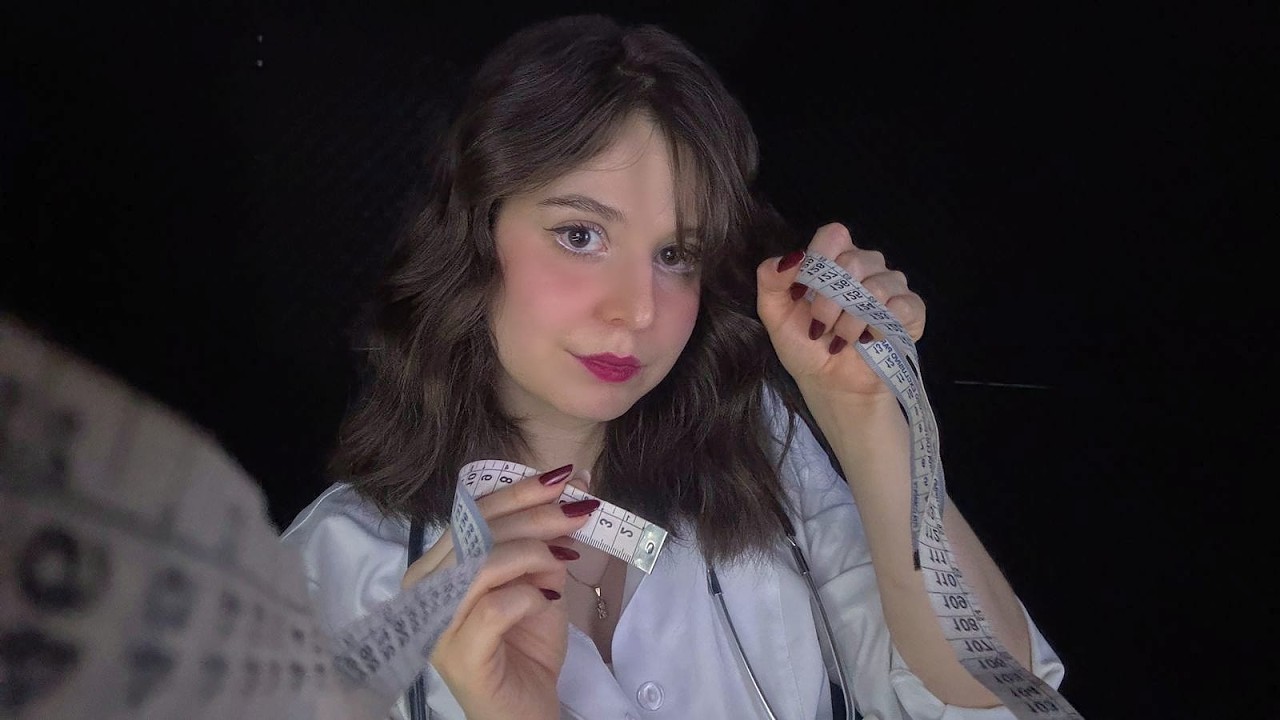 ASMR enfermeira tirando suas medidas para cirurgia (voz suave + inaudível)