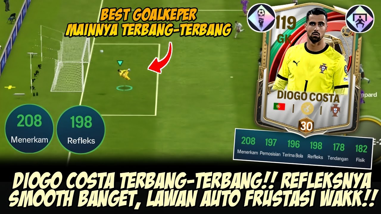 REFLEKSNYA TERBANG-TERBANG!! Diogo Costa Smooth Banget, Kiper Murah Refleks Mahal‼️- FC MOBILE