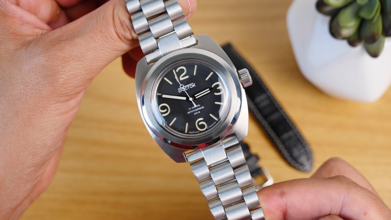 Vostok Amphibian Classic 170548 - UncleStraps President Bracelet