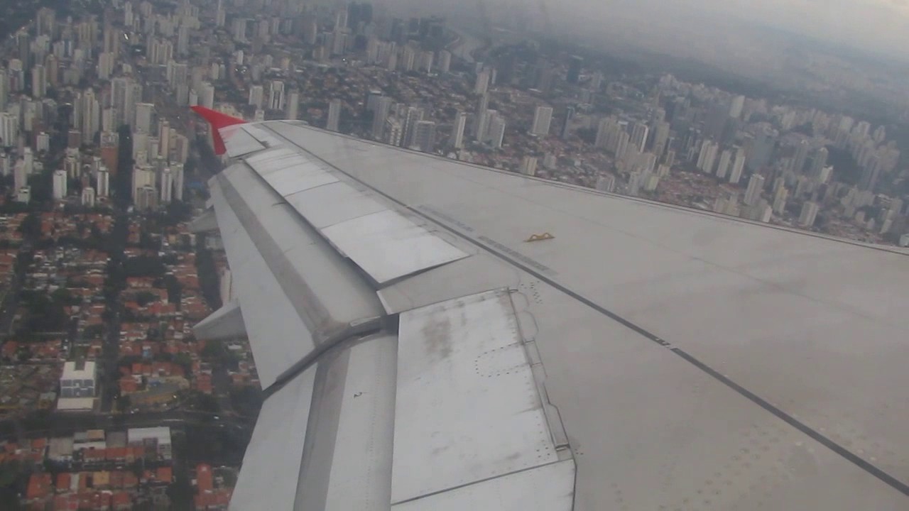 Take off from São Paulo (Congonhas) on Latam A320