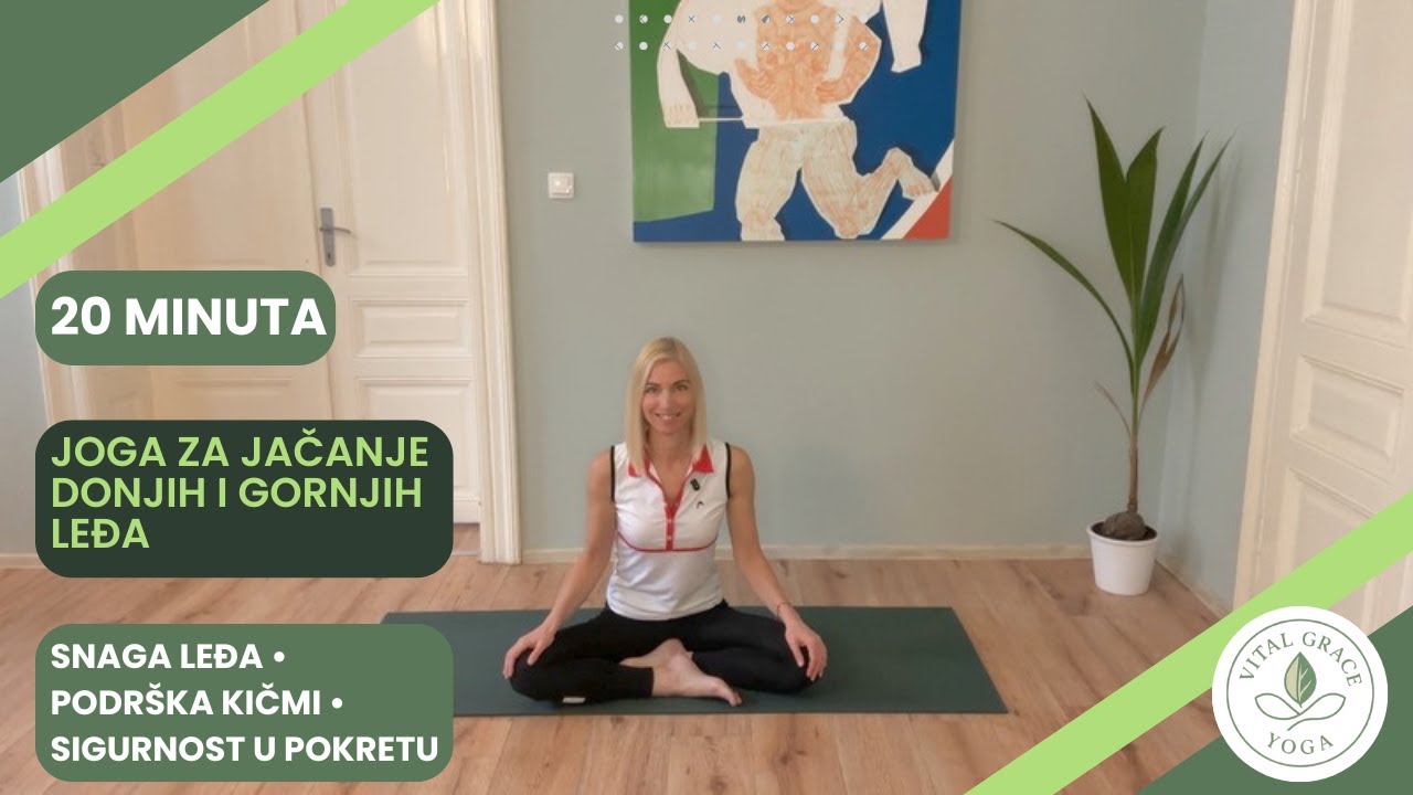 20 Min Back Yoga | Joga za jačanje donjih i gornjih leđa | Stabilnost i sigurnost u pokretu