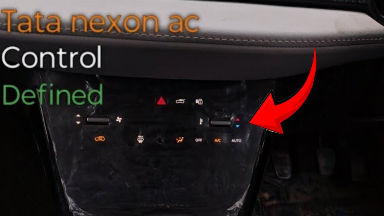 new tata nexon ac control defined!!!how to use Nexon     facelift ac control!!!